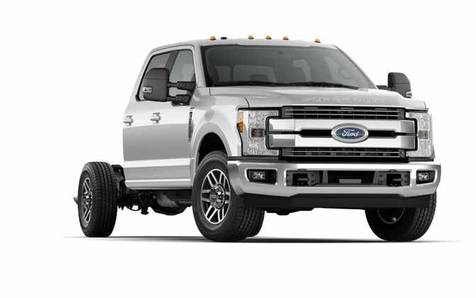 6 SUPER DUTY Chassis Cabs The all-new 2017 Super Duty Chassis Cab F-350/F-450/ F-550s are the toughest, smartest, most capable Super Duty Chassis Cabs ever.