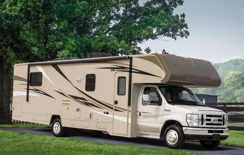 IMPRESSIVE CLASS C MOTORHOME CHASSIS. 9 E-Series Class C Motorhome Chassis Features Three wheelbase choices: 138/158/176-inch Up to 14,500 lbs. GVWR and 22,000 lbs. GCWR (1) Powerful 6.