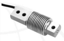 The beam type load cells are typically bolted to a support at one end by 2 mounting screws and the other end is attached to the live load.