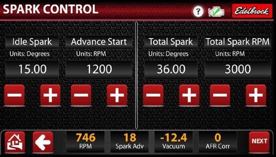 The spark control functions can be related to the mechanical and vacuum advance functions of a standard distributor.