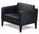 Prestige series n Solid hardwoods, genuine leather upholstery and clean, modern lines.