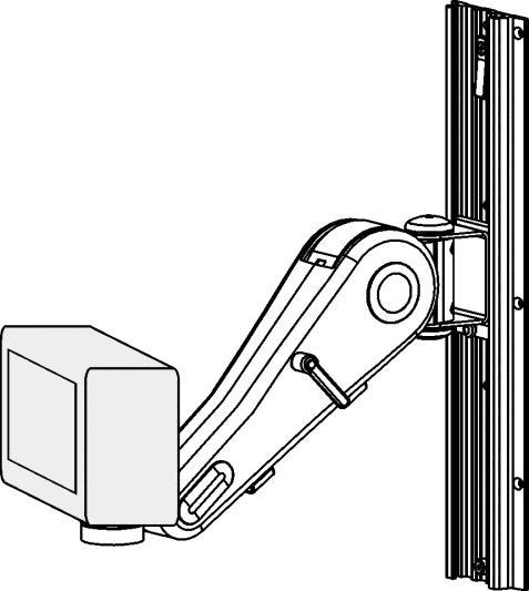 A change in the total load can cause a sudden downward or upward movement of the Arm when the Height Locking Lever is disengaged. 1.
