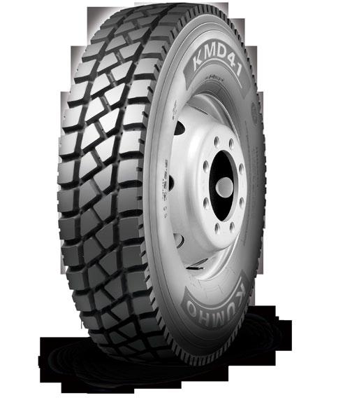 Tread Code KMD41 KMD41 Premium On/Off-Road Mixed Service Drive The new KMD41 was designed using Kumho s ICOS (Integrated Component Optimization System).