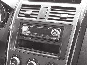 matte black to match factory KIT COMPONENTS A) Radio Housing B) ISO Brackets C) ISO Trim Plate D) Double DIN Brackets E)