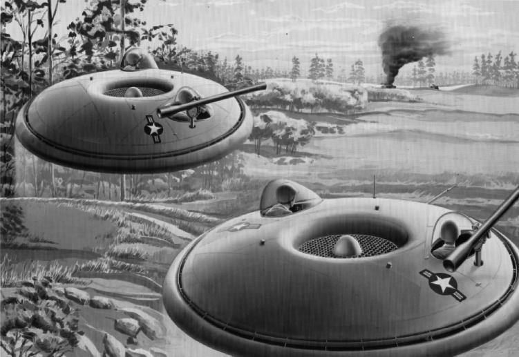 was involved in a wide variety of experiments on smaller VTOL aircraft that would act as a "flying Jeep," and they became interested in Avro's concept as well.