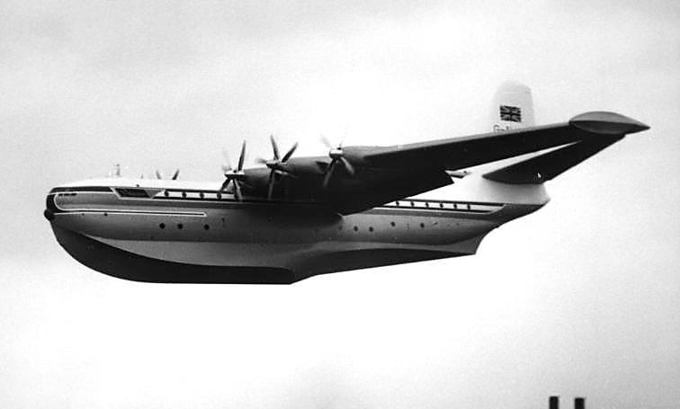 The Martin Company produced the prototype XPB2M Mars based on their PBM Mariner patrol bomber, with flight tests between 1941 and 1943.