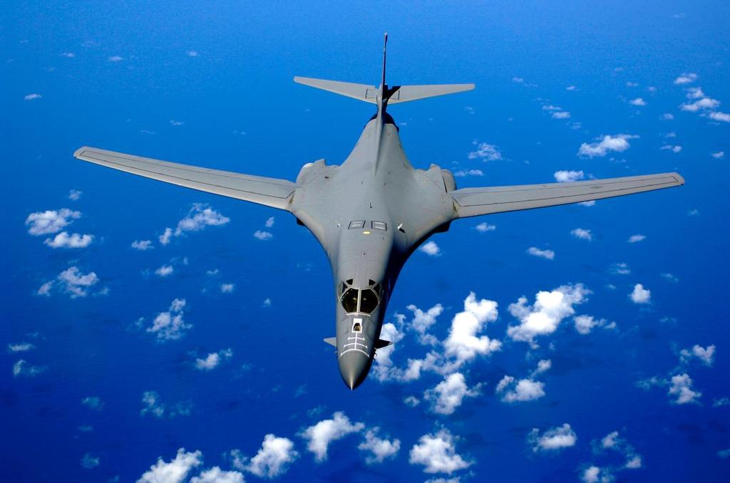 The Rockwell (now part of Boeing) B-1 Lancer (fig. 45) is a four-engine, variable-sweep wing strategic bomber used by the United States Air Force (USAF).
