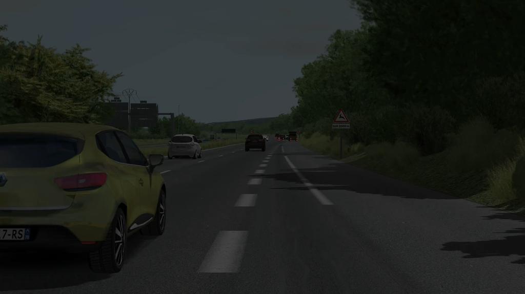 Driving simulation for