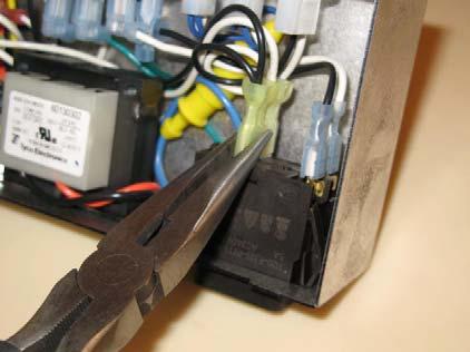 Remove all wires on the circuit breaker using needle-nose