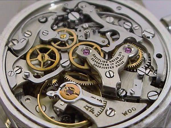 Venus 175 movement in a Chronomat ref 808 ca 1962 - Chronomat ref 808 with 'arrow' marker at 12 o'clock By mid-1962 a