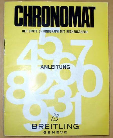 German language manual supplied with ref 1808 in 1973.