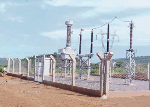 HV transmission lines may pass nearby, but cannot be tapped to power a water supply system, community center, a school or a primary health care facility.