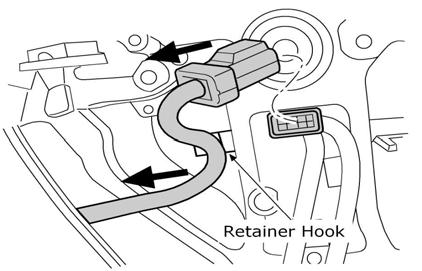 22. Fig. 23 21) Steering wheel assembly removal. a) Turn key to ACC position to unlock steering wheel.