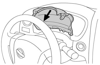 Fig. 47 45) Column trim installation a) Carefully install the upper steering finisher onto the steering column as shown in Fig.