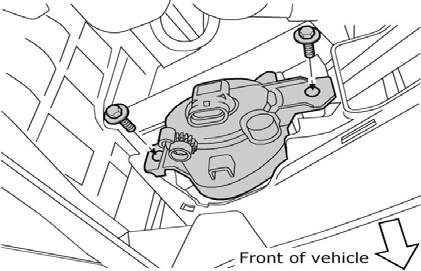 b) Push the finisher cover outward from behind. as shown in Fig. 8. Fig. 9 6) Installing the RH fog lamp assy.