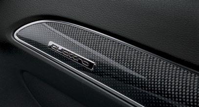 Carbon Fiber inlay Exclusive only to Audi S series vehicles, the sophisticated Carbon Fiber inlay accents the overall interior excellence of the S6 with a