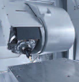 01 01 5-axis simultaneous machining of a housing made of titanium with an NC-controlled B-axis for the highest stability with machining in the axis pivot point 02 NC-controlled A-axis for