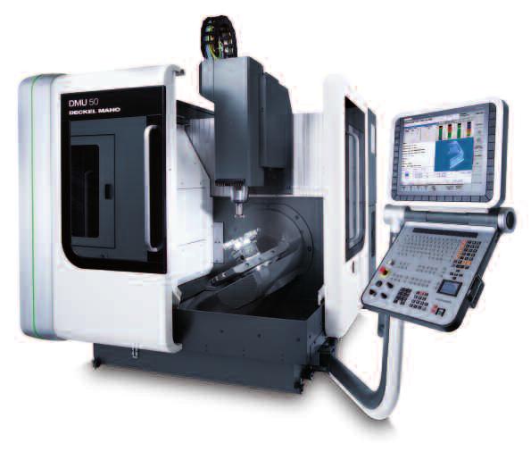 20 21 MILLING TECHNOLOGY DMU // CNC UNIVERSAL MILLING MACHINES Load weight: Up to 661.4 lbs.