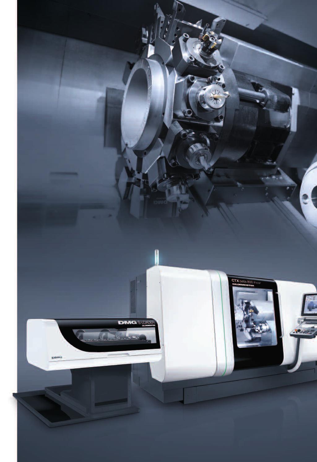 04 05 TURNING TECHNOLOGY CTX // CNC UNIVERSAL TURNING MACHINES ctx alpha / beta / gamma 25% more power with Direct Drive Technology, a Y-axis and a linear motor With a unique configuration and a