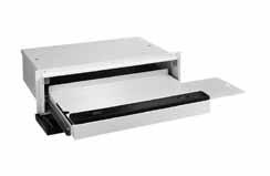 An access cover is available for applications not requiring a keyboard or controls. An integrated elastomer keyboard/mouse combination is available on some models of the keyboard shelf accessory.