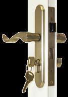 Sculpted Levers Left Hinge Out Swing Door Single Cylinder Only