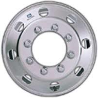 49 16" Steel Dual Wheel Aluminum Spoke, Series 7 Black ITEM# size bolt circle weight capacity price TW85374 15"x5" 5-4½" 5 spoke 2150 $88.