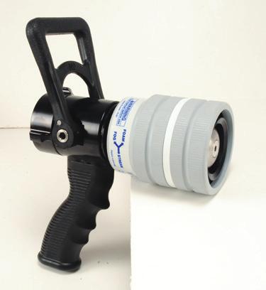 BUBBLE CUP NOZZLES The dual or single-gallonage Bubble Cup nozzle is a uniquely designed aspirating fog/ foam nozzle created to be used with AFFF and Protein type foams for fire