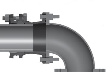Ford Mechanical Joint Flange Adapter Style MJFA Ford offers a true stab fit for connecting plain end pipe to a flange end pipe with the MJFA style adapter.