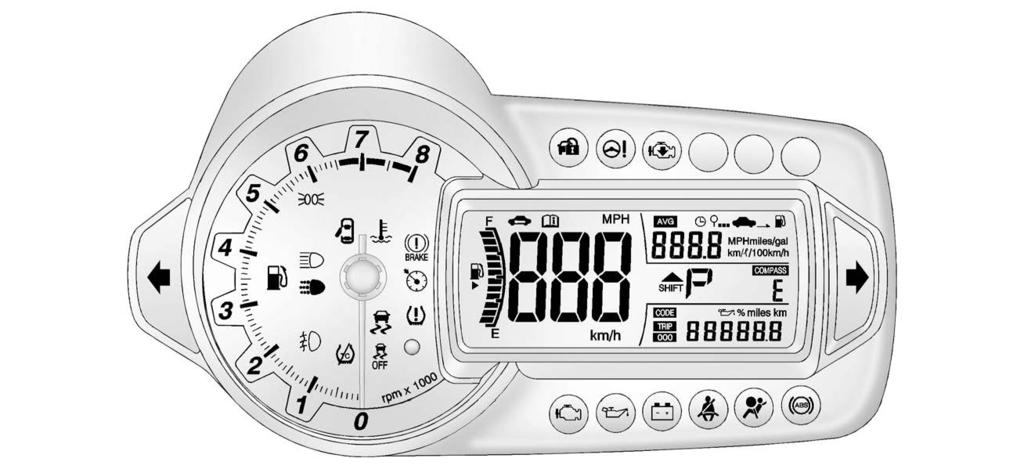 96 Instruments and Controls Instrument Cluster