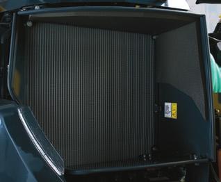> Air conditioning filter inside the cab removes easily without tools