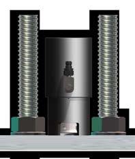 The amount of thread protruding from a foundation bolt nut can vary significantly from turbine to turbine.