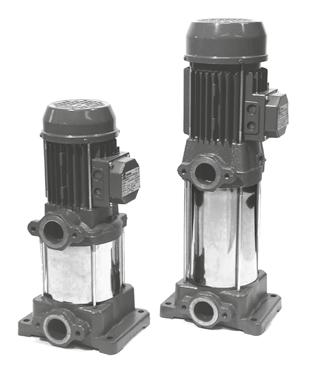 CVM VERTICAL MULTISTAGE CENTRIFUGAL ELECTRIC PUMPS in cast iron Cast iron vertical multistage centrifugal electric pumps.