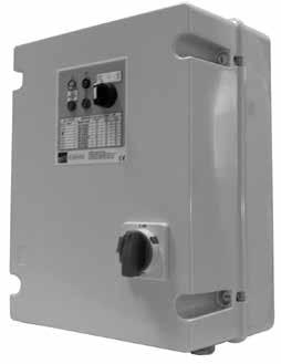 1EP ELECTRICAL PANELS FOR SUBMERSIBLE AND SURFACE ELECTRIC PUMPS Electrical protection and control panel for one electric pump. Manual or automatic operation through pressure switches or floats.