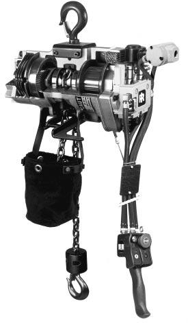 MLK - HLK Air Chain Hoists Features and benefits 20 - High strength aluminium housing 19 - Heat treated planetary gearing 18 - Manual brake release kit (optional) 17 - Dependable non-asbestos,