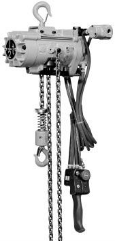 MLK - MLKS Series Air Chain Hoists 0.25 to 1 metric ton lifting capacity The MLK family of hoists is suitable for severe duty use in the 0.25-1 metric ton range.