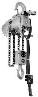HLK - HLKR Series Air Chain Hoists 1 to 6 metric ton lifting capacity The HLK Series uses many of the same components as the MLK family of hoists, the main difference corresponding to a larger chain