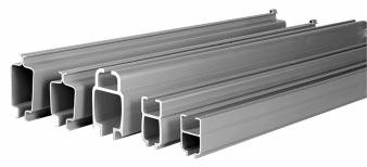 Rail Systems Description Quality Steel, Aluminium and Stainless Steel Rail Systems The rails are available in three different materials and five different sizes to meet your specific material