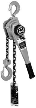 L5H Series Lever Chain Hoists PREMIUM Range 0.75 to 6 metric ton lifting capacity Our "top of the line" lever chain hoist. The ultimate in performance, endurance and safety features.