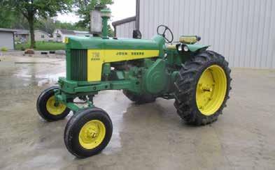 TRACTORS 1950 AC WD, Ser.# 59975 w/ loader, Trip Bucket, 14.9x28 FS 50% Weather Checked, Snap Coupler, 540PTO, Electric Start, Fenders, Power Adjust Wheels, 2WD 2005 Challenger MT755, Ser.