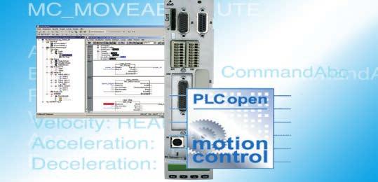 Motion logic Rexroth drive system IndraDrive 63 Drive and control system seamlessly coordinated Highly-economic solution for single-axis and multi-axis applications without additional hardware