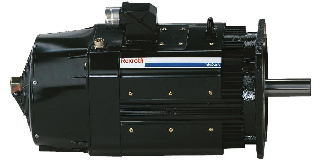 82 Rexroth drive system IndraDrive Motors and gearboxes IndraDyn A MAD air-cooled asynchronous servo motors With their impressive power density, the MAD range of motors is predestined for servo and