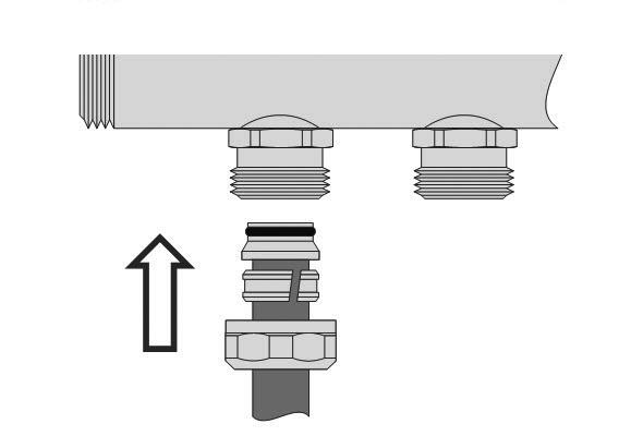 It is easiest to connect each pipe to the manifold working left to right and starting with the upper (supply) header first.
