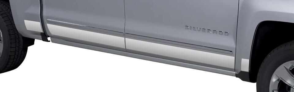 Made of premium stainless steel to endure the elements ROCKER PANELS Defend your vehicle from debris in style with these rocker panels.