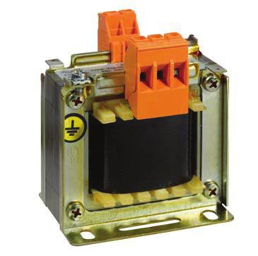 LV single-phase isolating and safety transformers class F Single-phase transformer T1 General data 2 input voltage/1 output voltage output in two sides 230-400 V Input voltage or others upon request