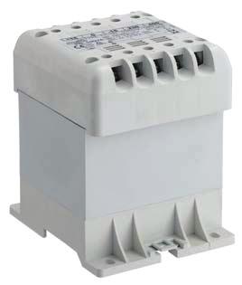 T1L LV single-phase isolating and safety transformers for screw or IN bar installation - IP20 - LSS 2 - Single-phase transformer General data Rated input voltage Rated output voltage Rated power