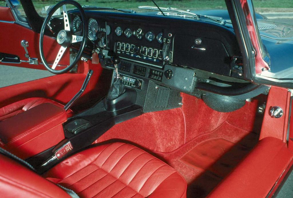 Woodwork, Vinyl & Leather (Except Seats) Woodwork The Series 3 E-Type does not have any factory-installed woodwork This includes a wood steering wheel or wood gear shift knob.