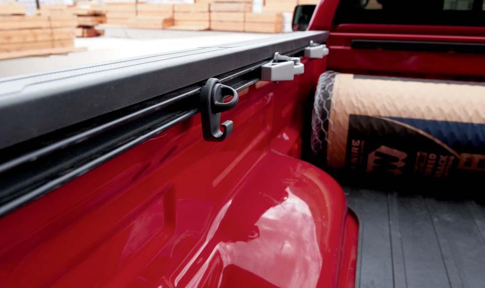 DECK RAIL SYSTEM Make your Tundra as useful as a utility knife with the addition of a deck rail system to secure almost anything you need for your workday or play day.