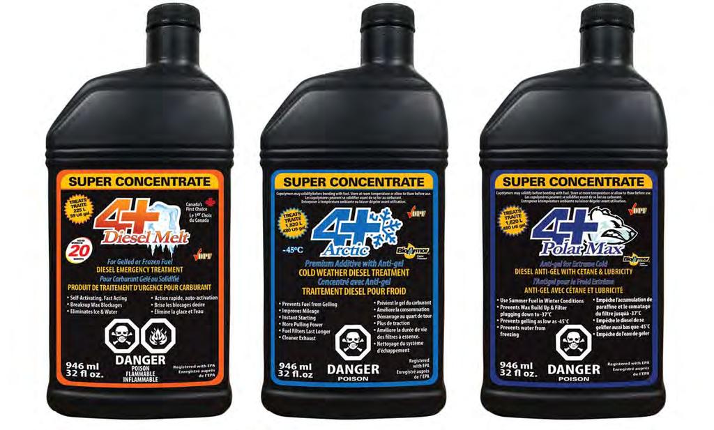 COLD WEATHER DIESEL FUEL ENHANCERS Made In Canada for Canadian weather conditions.