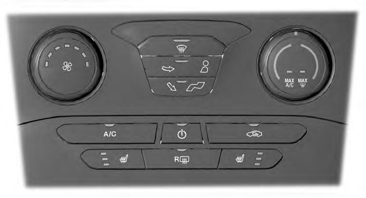 Climate Control MANUAL CLIMATE CONTROL - VEHICLES WITH: ELECTRONIC MANUAL TEMPERATURE CONTROL (EMTC) E188680 A B C D Fan speed control: Adjusts the volume of air circulated in the vehicle.
