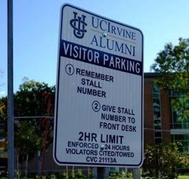 SPECIAL ENFORCEMENT AREAS When parking at UCI, it is important to be familiar with the parking regulations for different areas on campus.